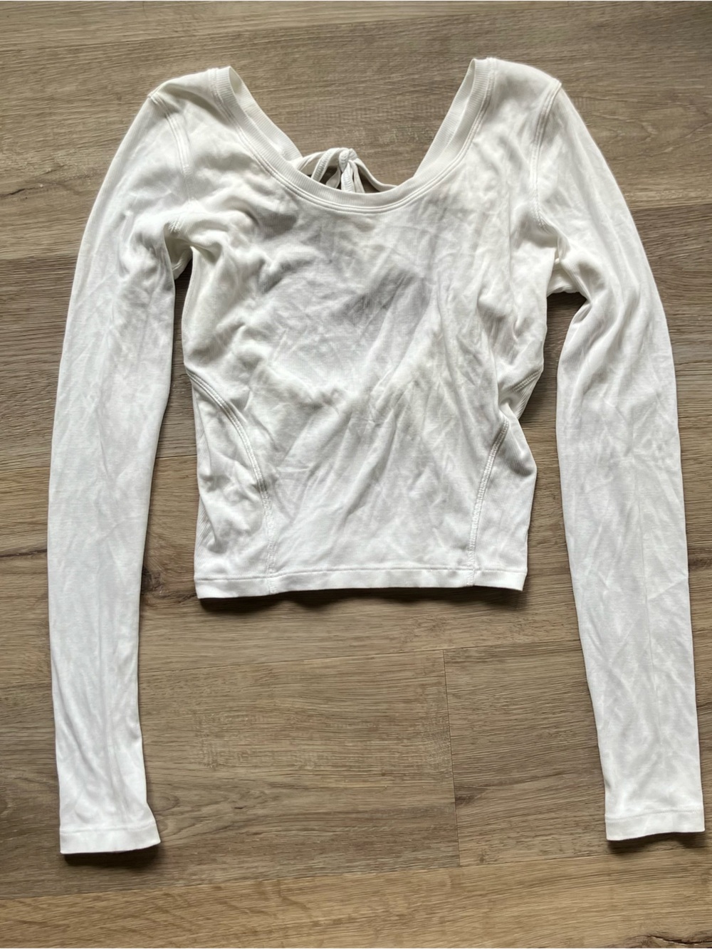 Lululemon Open Back Ribbed Long Sleeve Shirt
